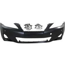 Bumper Cover Fascia Kit For 2011-2013 Lexus IS250 Front with Foglamp/Sensor Hole