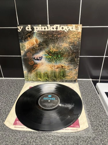 PINK FLOYD A Saucerful Of Secrets LP Columbia 1968 Stereo UK 1st  -1/-1  VG+/VG+