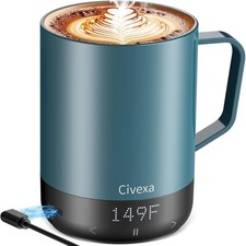 Magnetic Charging Rechargeable Self Heating Coffee Mug, Fast Heating  High Temp