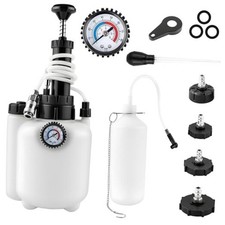 3L Brake Fluid Bleeder Kit with 1L Catch Bottle, Manual Pressure Brake Bleeder
