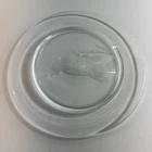 1940 Vintage Rare Steuben Glass Audubon Bald Eagle Plate 10" - Signed -