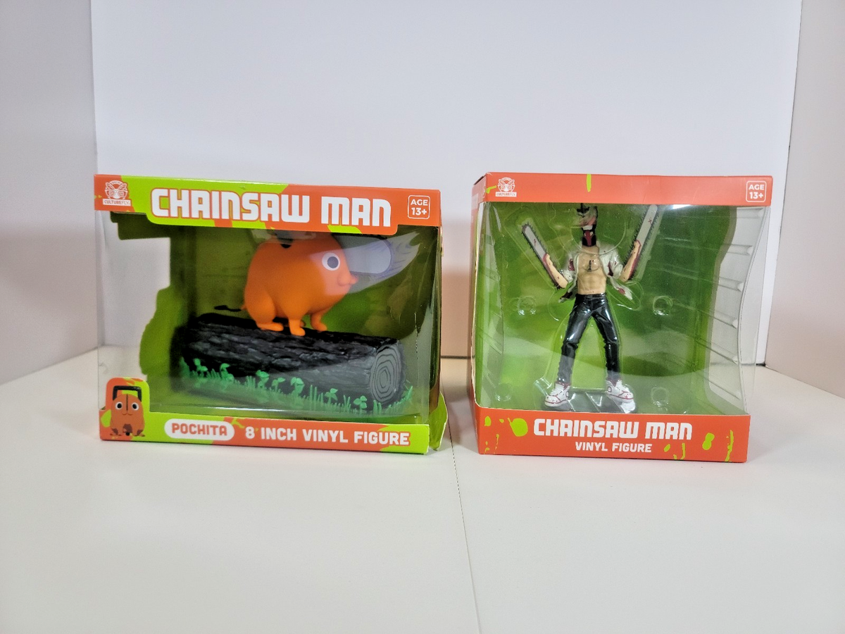 Lot of 2 Chainsaw Man Pochita 8” & Denji 6