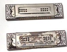 Vintage M. Hohner "The Up to Date Very Best Tremolo Concert Harp" Harmonicas