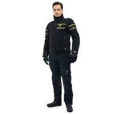 Men's Touring Rukka Rapto-R JKT Motorcycle Jacket Black Yellow