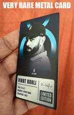 VIRAT KOHLI ONE8 - LIMITED EDITION METAL CARD - INDIA CRICKET MINT CONDITION