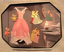 OLD Disney Pin Set 45th Anniversary Cinderella Jaq Gus Fairy Godmother Prince +