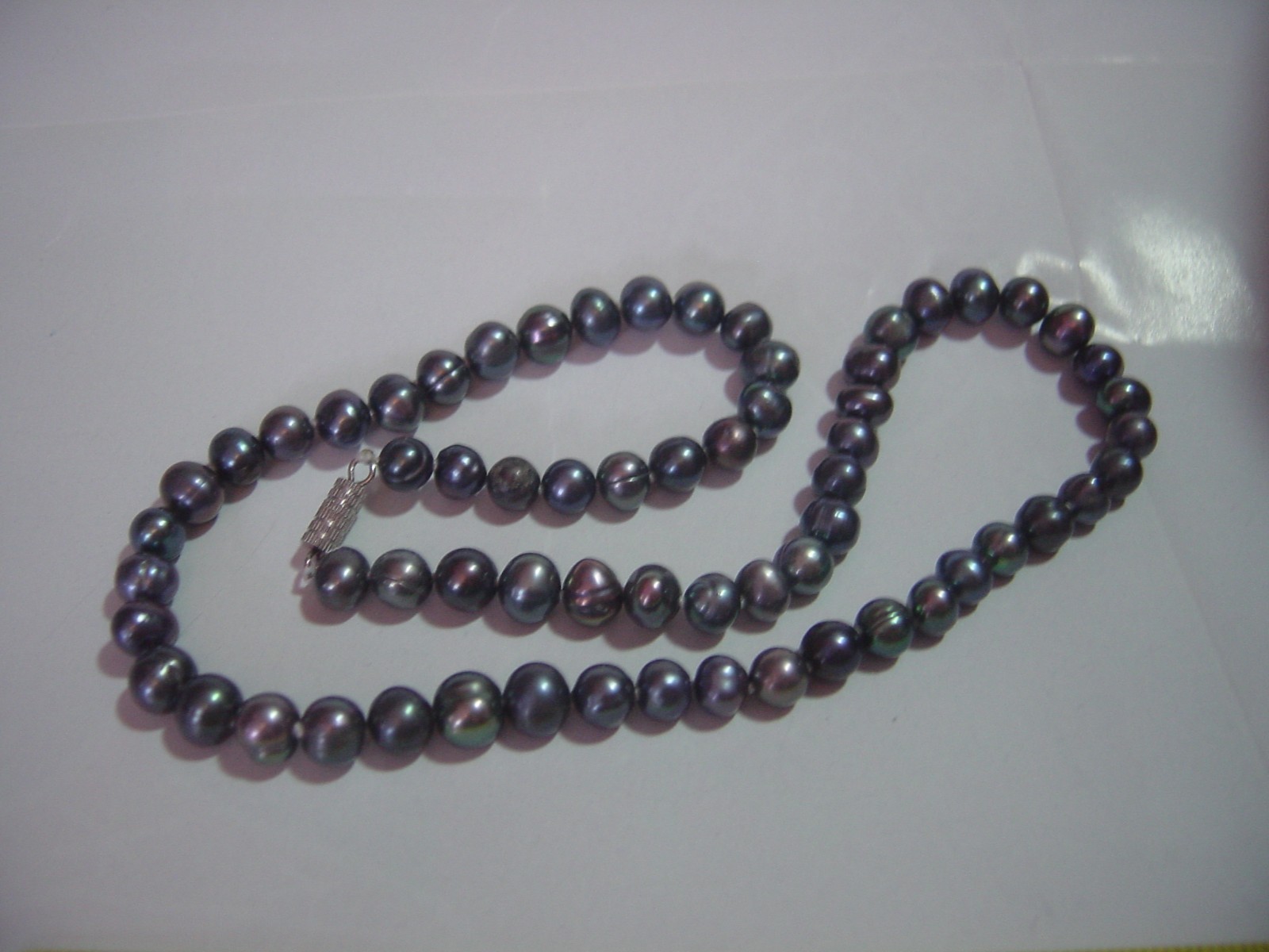 SUPERB Solid Silver GENUINE NATURAL SHIMMERY PEAC… - image 8