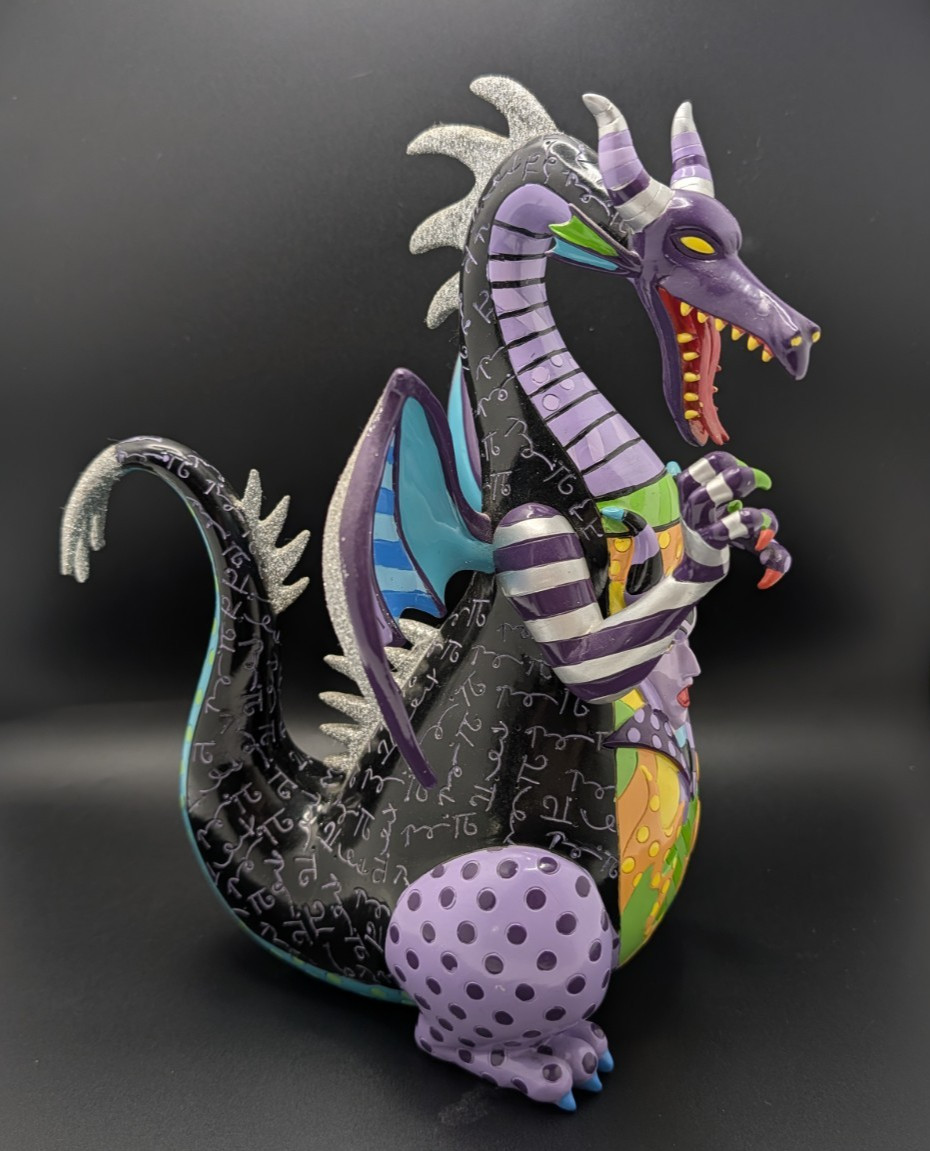 Britto Disney Maleficent Dragon Snow White Figurine Pop Art Collectable 4057163
