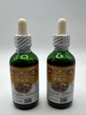 2x SweetLeaf Sweet Drops English Toffee Stevia Sweetener 2oz Bottle Exp12/26