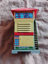 Vintage T.N Battery Operated Tin plate Railway Signal Box - 8"