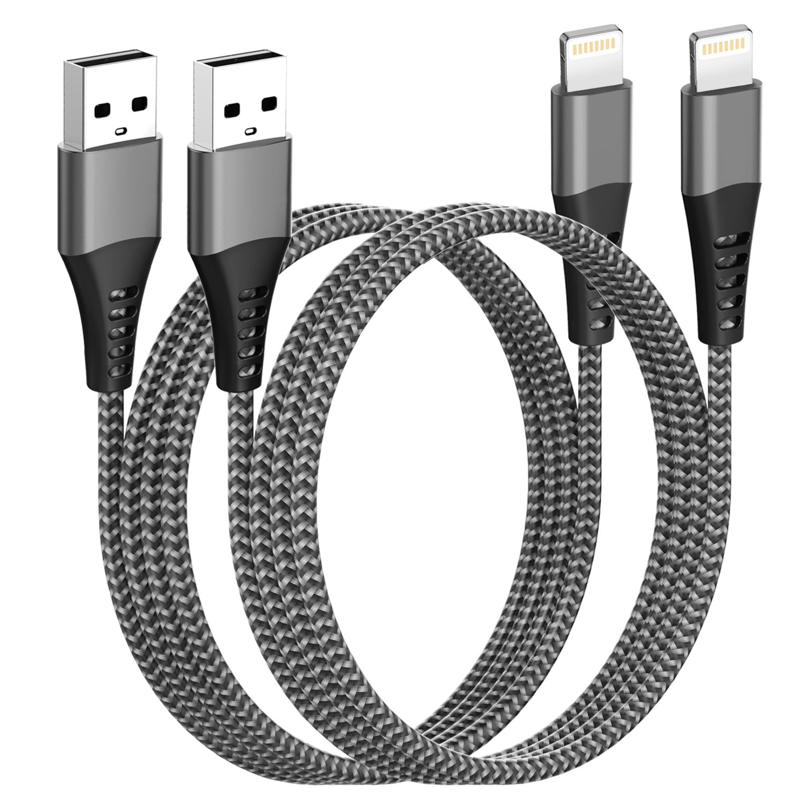 iPhone Charger Cable 1M 2Pack[Apple MFi Certified] USB to Lightning Cable 1M
