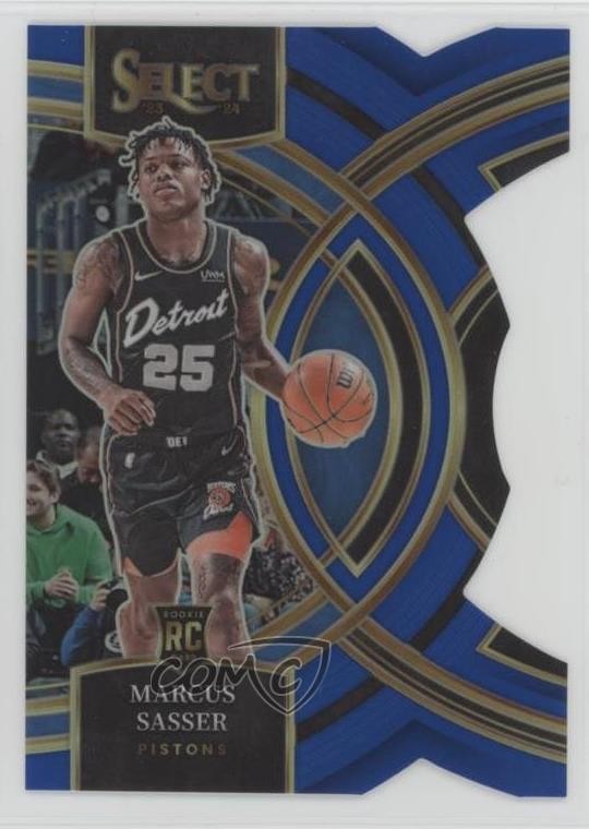 2023 Select Premier Level Blue Prizm Die-Cut /249 Marcus Sasser Rookie RC 11pj
