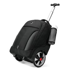 Waterproof Backpack with Wheels  Fit 17 Inch Laptop, Wheeled Backpack for Adults