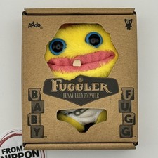 Dream Blossom Fuggler Baby Fugg S1 Yellow Grin Plush Mascot Keychain 10cm Japan
