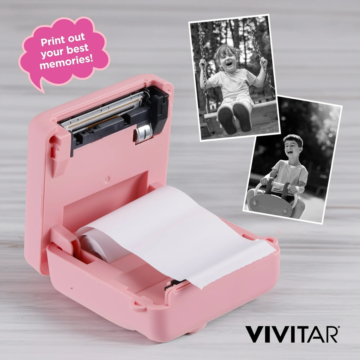 Vivitar 45379IC-PINK InstaPrint Digital Camera 12MP - Pink | eBay