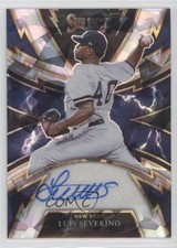 2021 Select Sparks Signatures Cracked Ice Prizm 1/15 Luis Severino Auto 3b3
