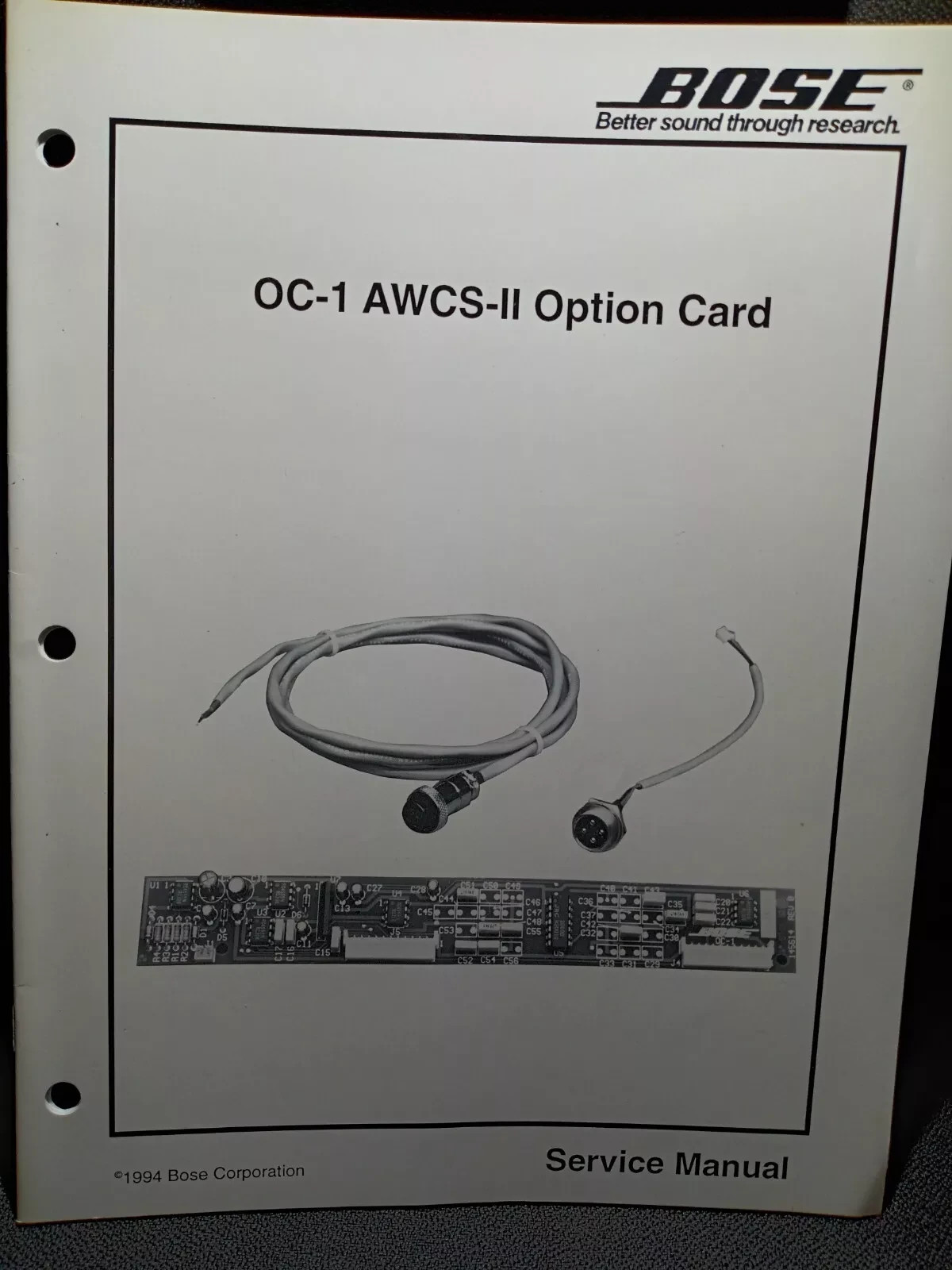 BOSE OC-1 AWCS-11 Option Card Service Manual Original