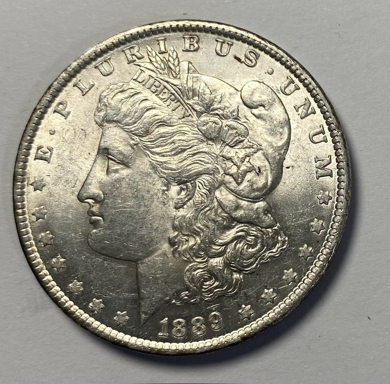 1889 Morgan Silver Dollar. Almost Uncirculated to the MAX.  INV #3213