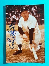 Vintage Candid Photo Signed Enos Slaughter St. Louis Cardinals HOF 5“ X 7“ Auto