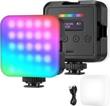 NEEWER Magnetic RGB Camera Light, 360  Full Color RGB61 Small LED Panel Video L