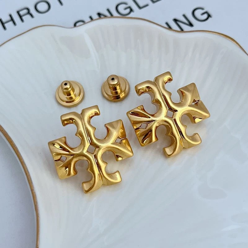 LO ÚLTIMO Tory Burch Roxanne 1 Pulgada Pendientes Dorados Cúpula Bestseller NUEVO Foto 4 de 4