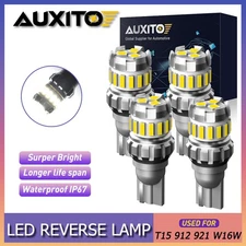 4X 6500K White T15 LED Backup Reverse Light 912 921 W16W Super Bright 2400LM USA