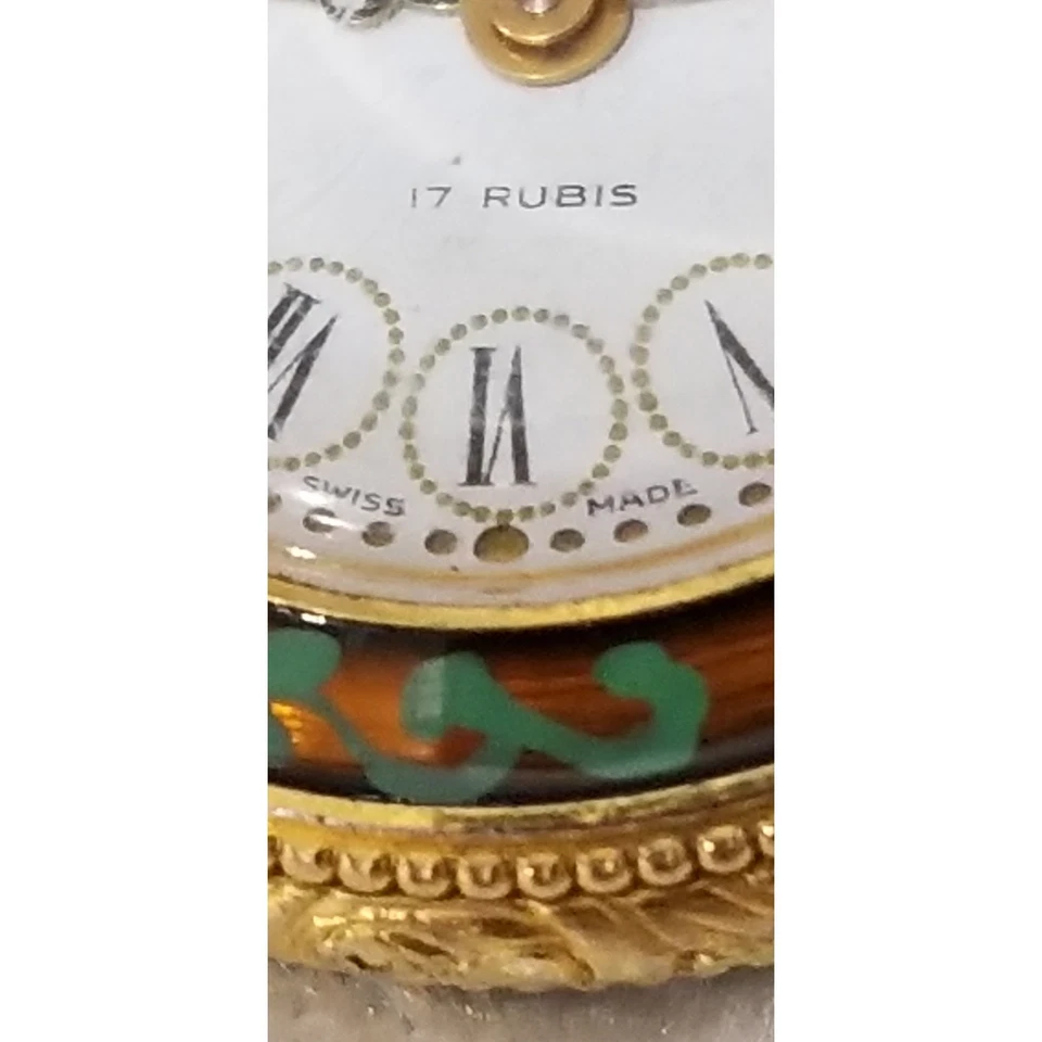 Reloj Chateau 1" 1/2" Cadena 17 Rubis Hecho en Suiza 1.1566 Foto 3 de 4