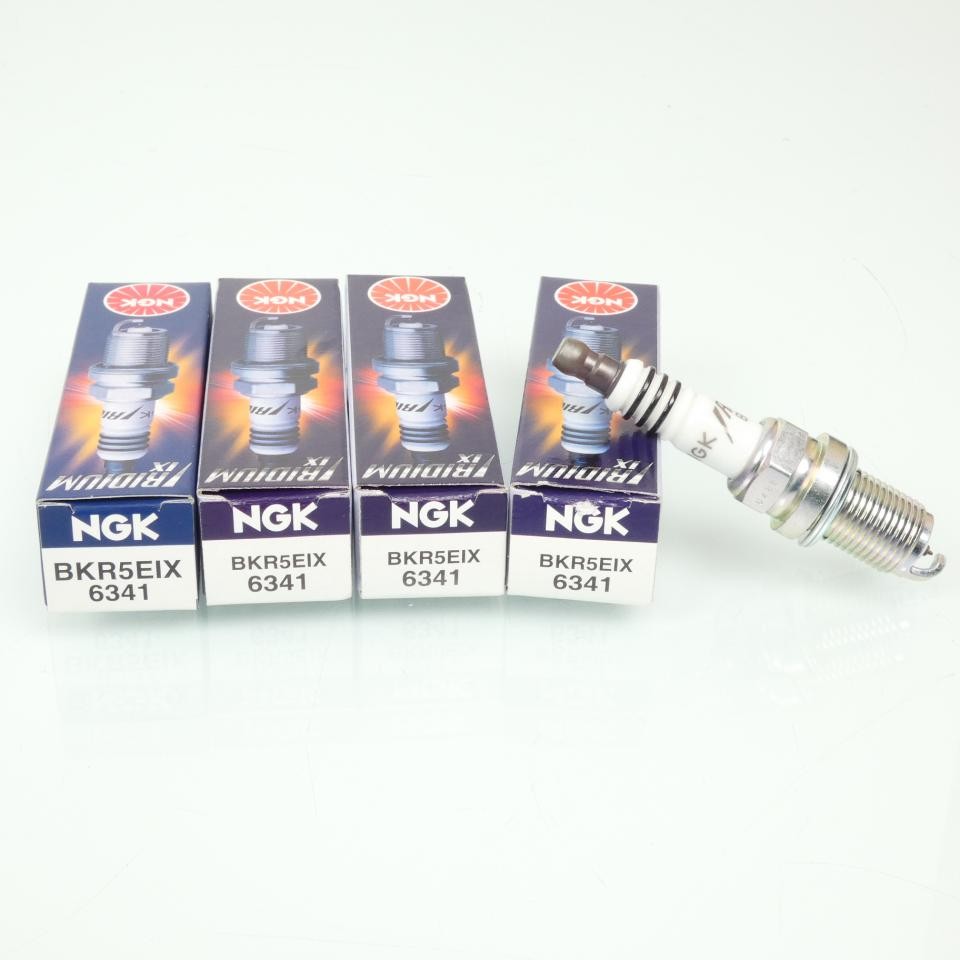 Bougie d'allumage NGK BKR5EIX à haute conductivité pour un démarrage auto stable
