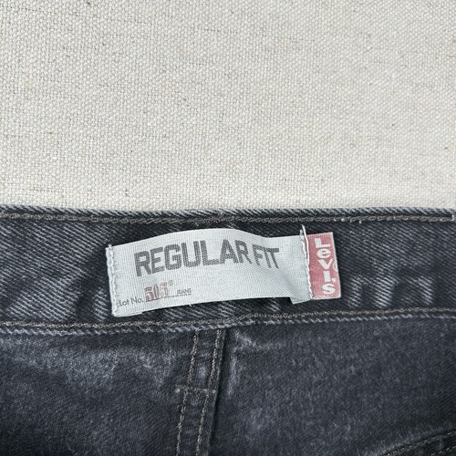 Vintage Levis 505 Jeans Mens 34x30 (fits 31x29) Regular Fit Charcoal Classic Y2K - Picture 4 of 11