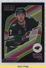 2023-24 O-Pee-Chee Platinum Pack Wars Black Variant Brock Faber Rookie RC READ