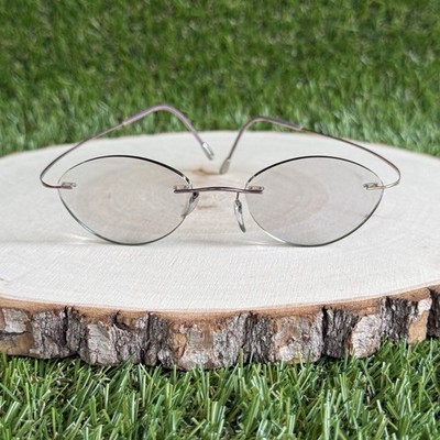 Silhouette Titan Minimal Art Rimless Eyeglasses Mauve Titanium 5515 TMA Austria