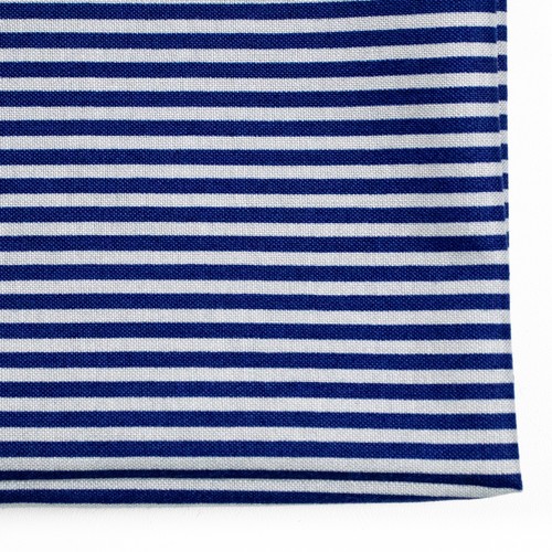 Smooth Sailing Jenni Calo Navy Blue Gray Stripe Cotton Quilting Fabric BTY