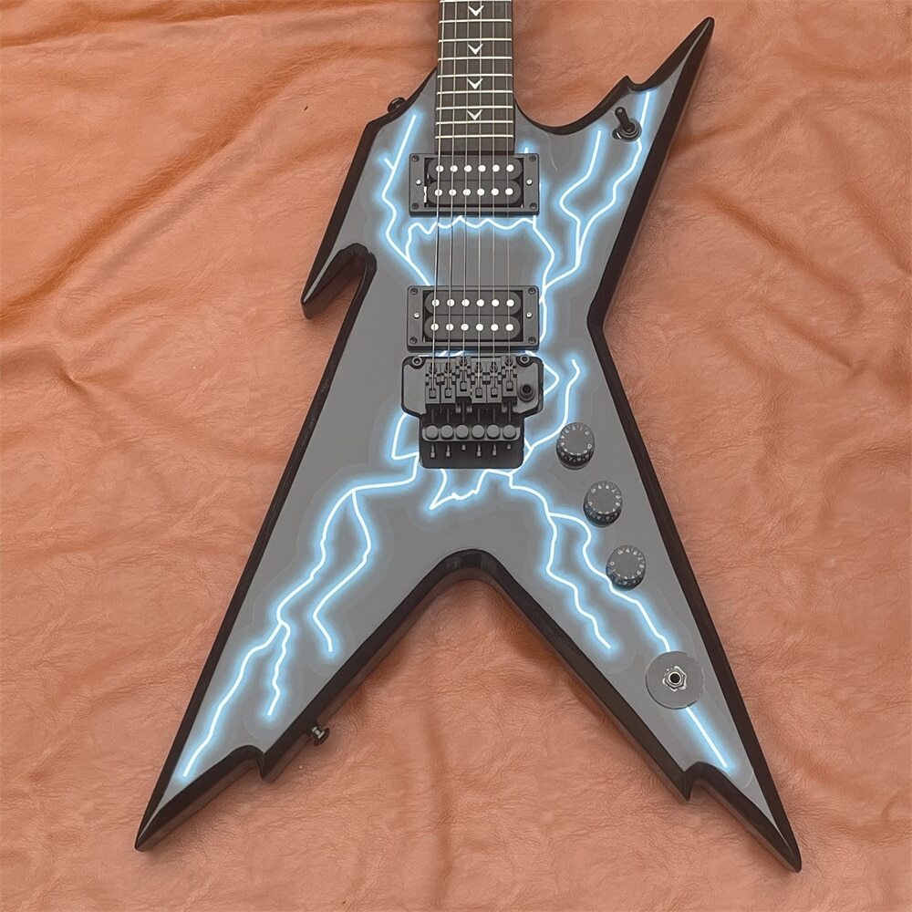 Hot Sale Factory Custom Dean Electric Guitar with Flying V Shape