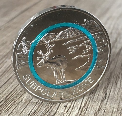 🍄➰ 5-Euro-Sammlermünze SUBPOLARE ZONE Ⓜ️ 2020 Ⓜ️ STAATLICHE MÜNZEN B-W "F" ➰🍄 - 第 9/9 張圖片