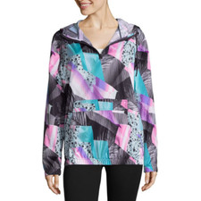 NWT Flirtitude Rain Resistant WINDBREAKER Hoodie Jacket MSRP: 42.00
