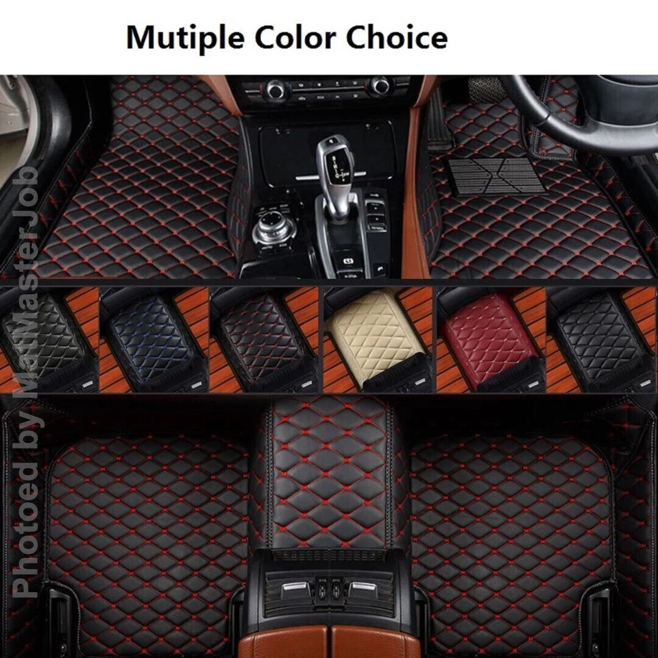 Alfombrilla de coche Premier de cuero PU personalizada para Peugeot RCZ 308 3008 Foto 4 de 4