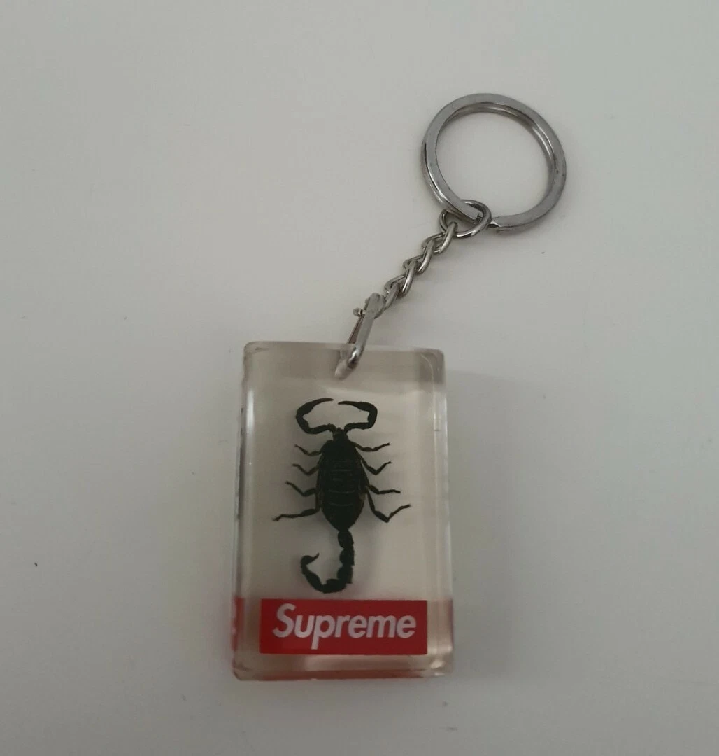 FW10 Supreme Scorpion keychain keyring small box logo vintage Very Rare