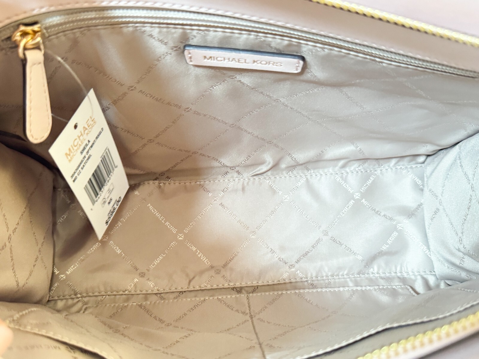 MICHAEL KORS SHEILA MEDIUM CENTER ZIP SATCHEL SHOULDER BAG MK ROSE 