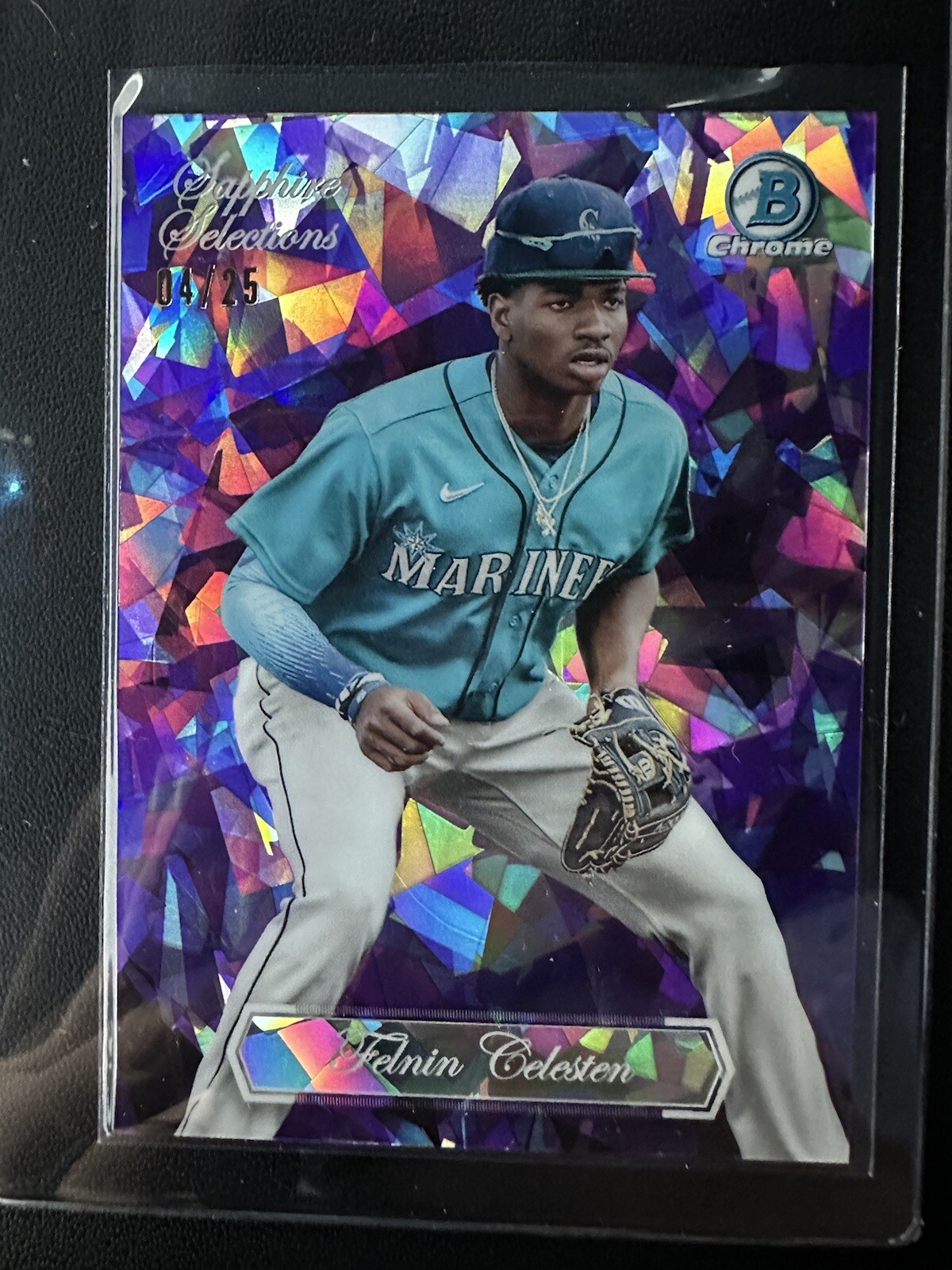 2023 Bowman Chrome Sapphire Felnin Celesten Purple /25 Sapphire Selection