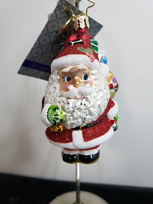 CHRISTOPHER RADKO MINI ''WE JOLLY GENT GEM'' ORNAMENT
