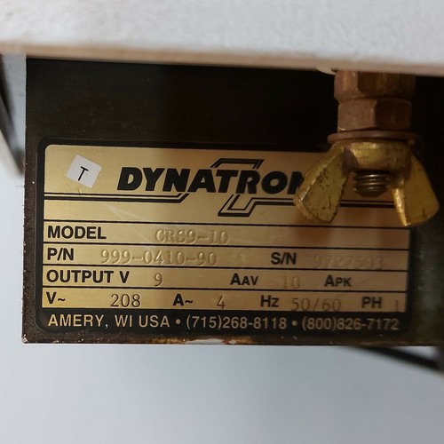 Dynatronix CRS9-10 DC Power Supply Output: 0-9V 0-10A Input: 1PH 208VAC 50/60Hz - Picture 2 of 9