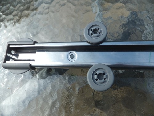 left - BASKET RUNNER / rail assembly for Smeg Dishwasher model DC122SS - Spares - Picture 2 of 4
