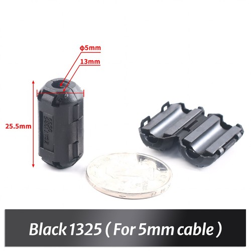 Clip-On Ferrite Ring Core Noise Suppressor EMI RFI Clip Cable Black/Grey - Picture 11 of 30