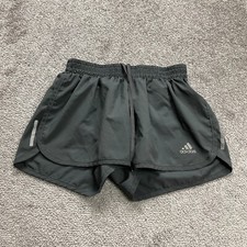 Adidas Aero Ready Active Shorts Womens XS Gray Elastic Waist Active Running 24x3