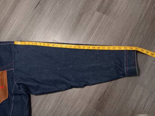 Vintage Platinum FUBU Men's Fat Albert Football Team Denim Jacket Size 4XL VGUC - Picture 7 of 9
