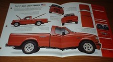 1993 Ford Lightning Spec Sheet Brochure Info Poster 93 94 95 F150 Truck 351 Gt40