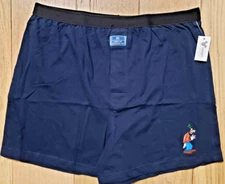 Disney Disneyland Resorts Goofy Licensed Men's Boxer Shorts Blue Large New W Tag