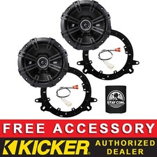 KICKER DSC6504 6.5" OEM SPEAKER REPLACEMENT FULL KIT FOR TOYOTA COROLLA 2001-08
