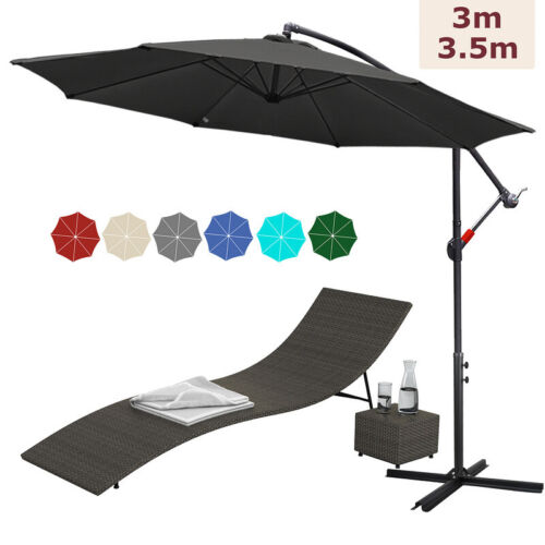 Parasol parasol parasol de plage DEL parasol solaire protection solaire parasol de jardin - Photo 1/14