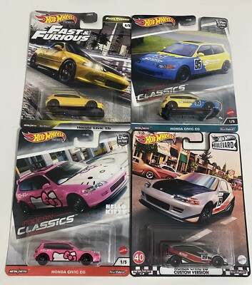 HOT WHEELS Honda Civic EG Boulevard Fast & Furious Modern Classic